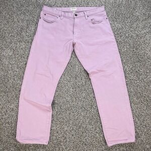 Todd Snyder Slim Fit Men's 34x28 Jeans Stretch 5-Pocket Mauve Pink